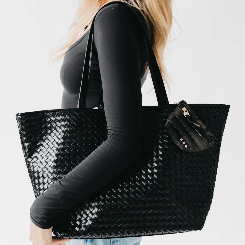 Woven Tiffany Organizer Tote Bag