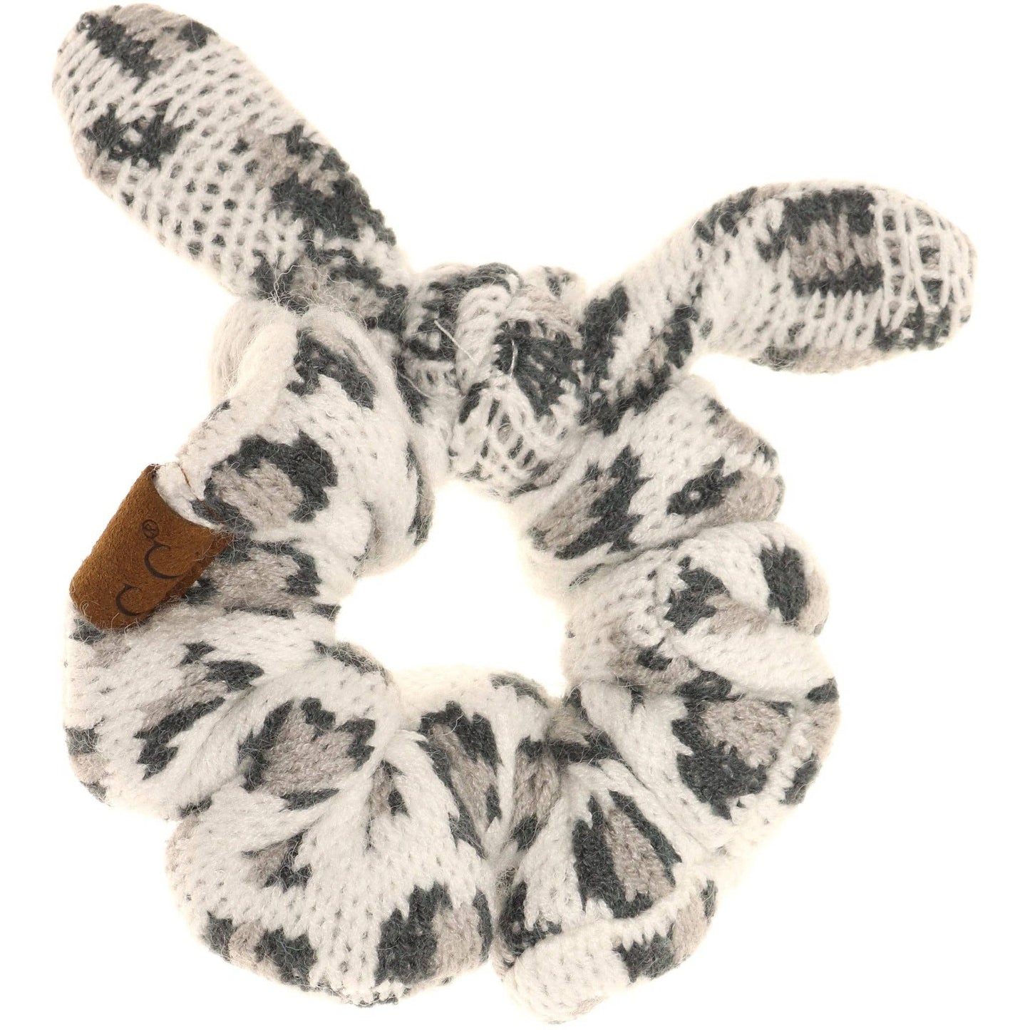 Leopard Jacquard Ponytail Scrunchie