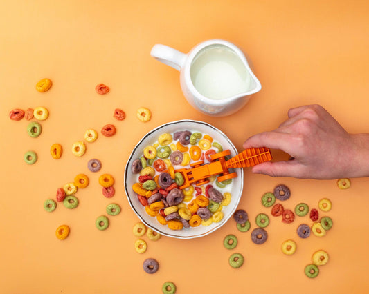 Set of 2 Tractor Utensils - Orange