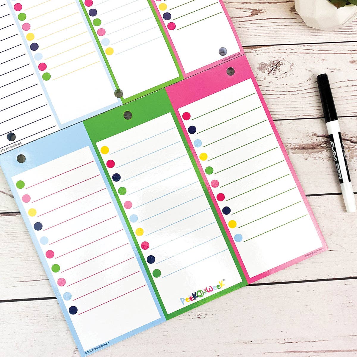 Peek at the Week® Simple Weekly Planner Pad