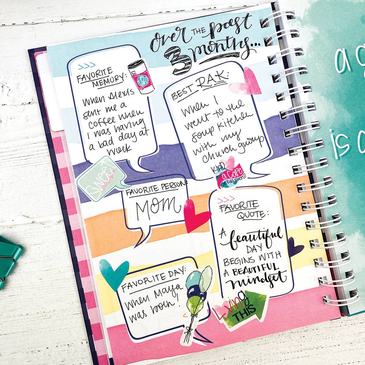 Gratitude Finder® Journal - Rain-Boho