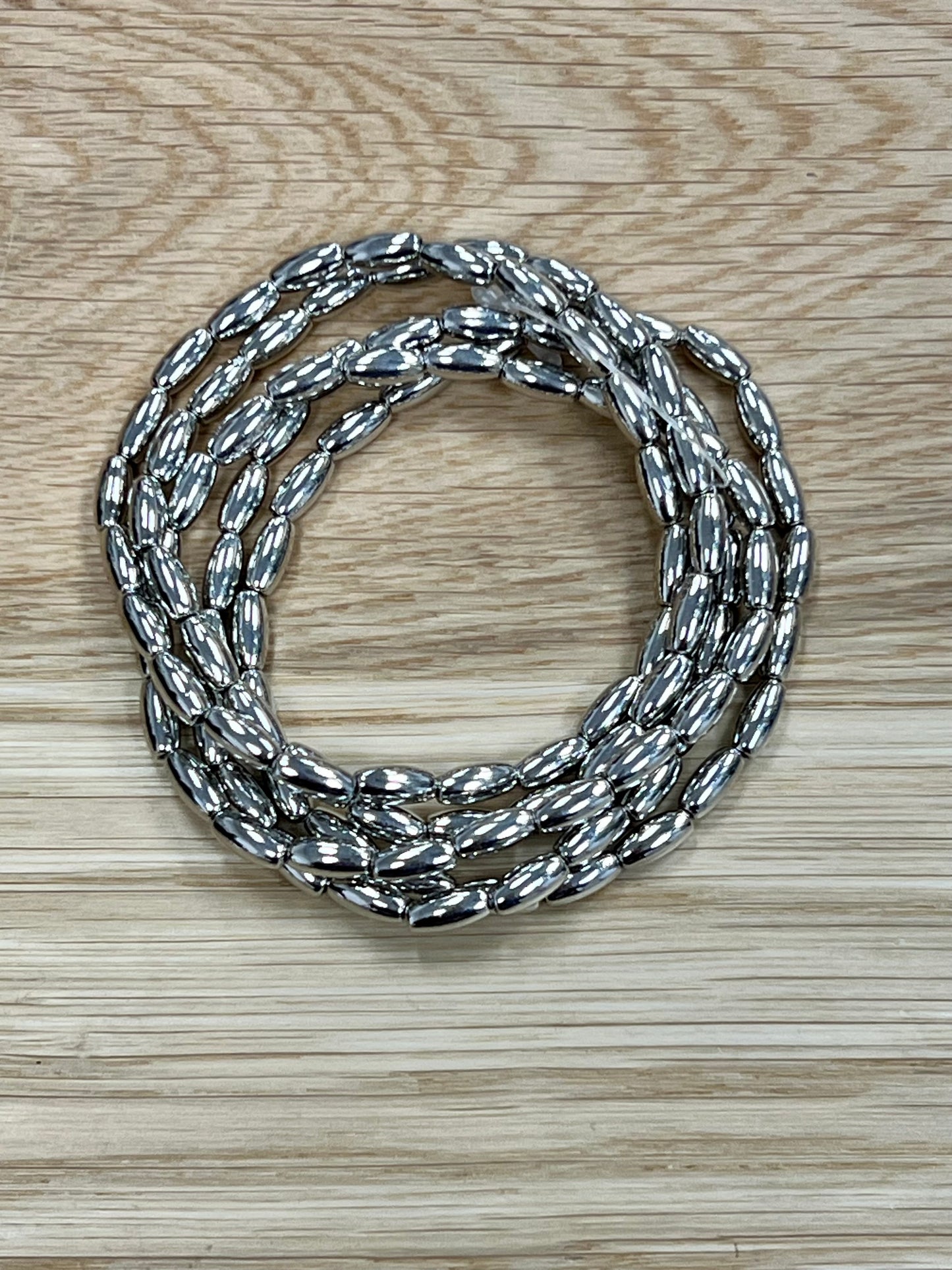 Silver Stackable Stretch Bracelet