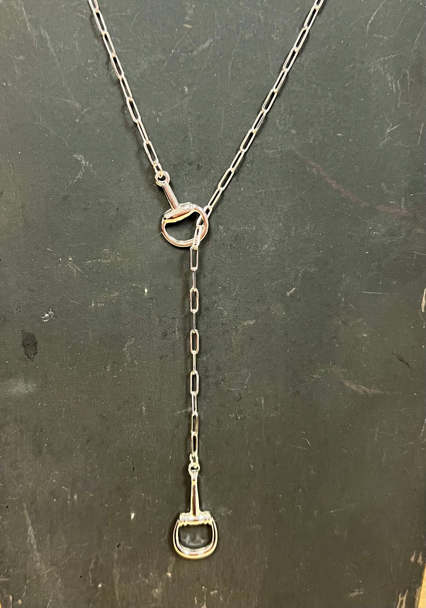 Silver Lariat Necklace