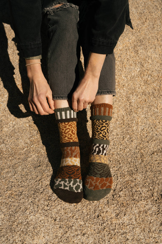 Savanna Crew Socks | Gives Back To Wildlife ConservationÂ
