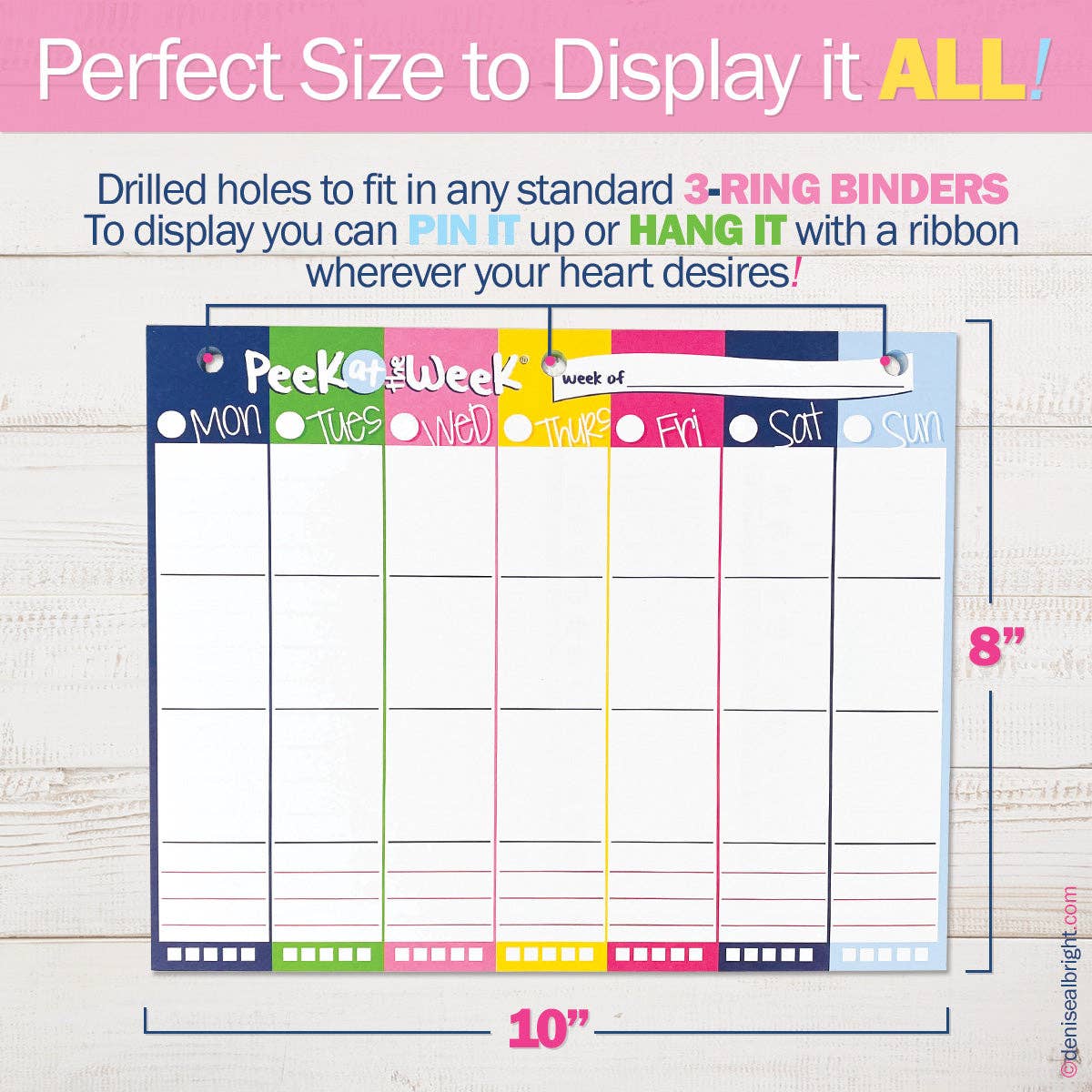 Peek at the Week® Simple Weekly Planner Pad