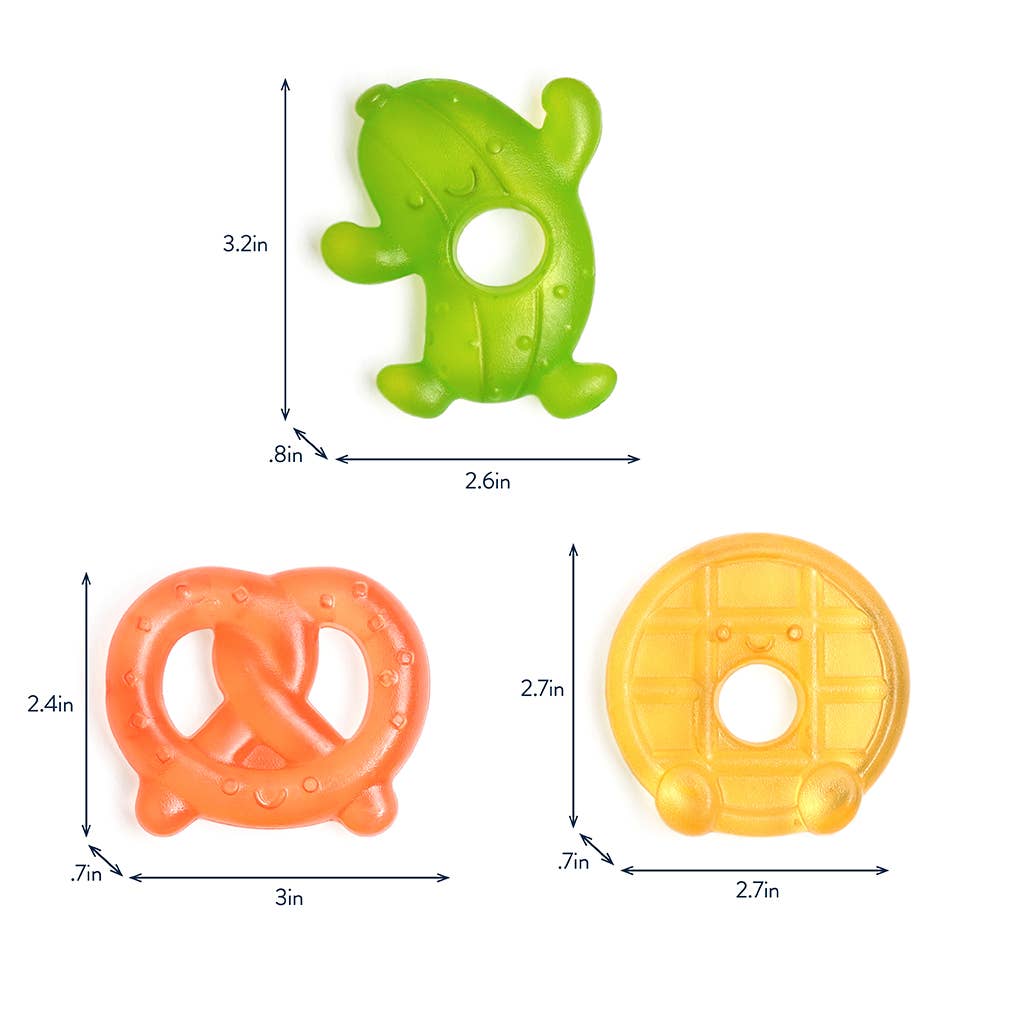 *NEW* Cutie Coolers™ Water Filled Teethers (3-pack) - Silly Foods