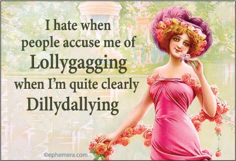 Magnet - I hate when people accuse me of Lollygagging