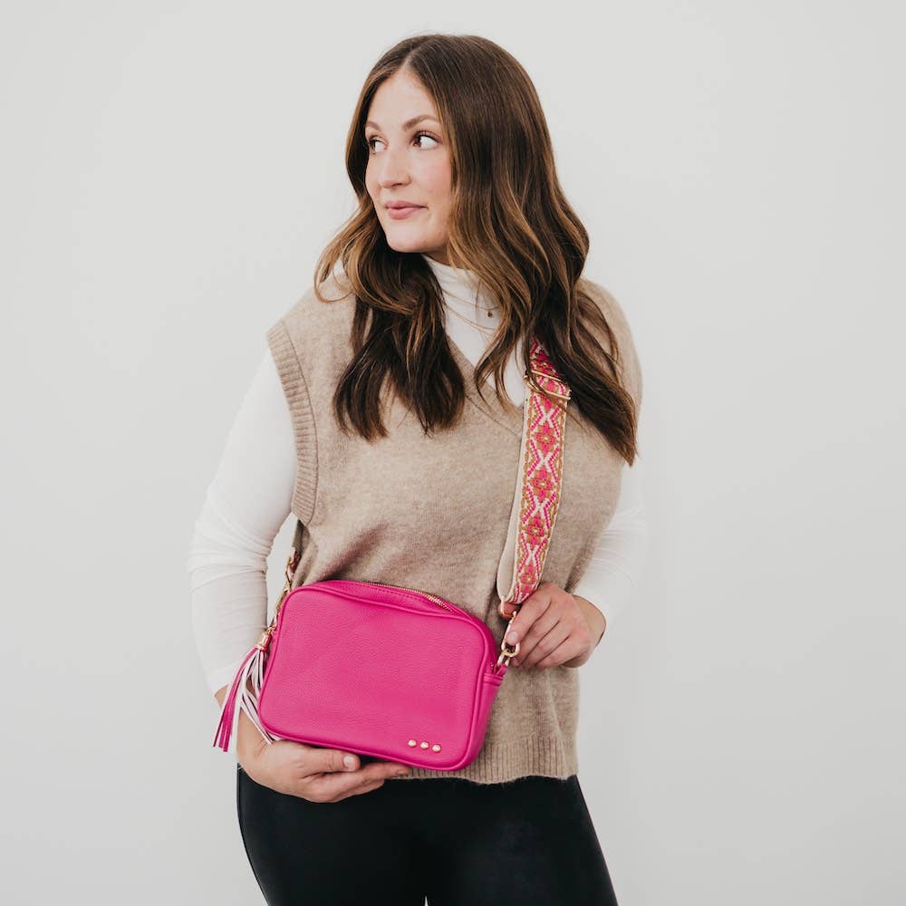 Willow Camera Crossbody Bag - Pink
