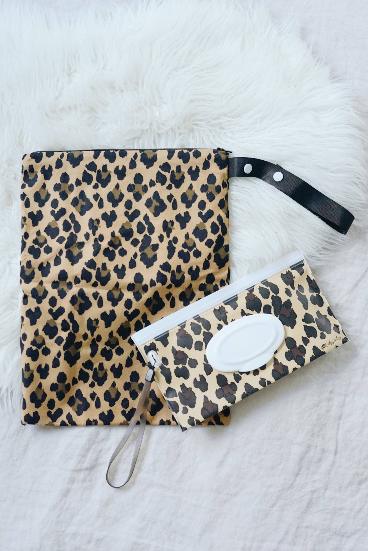 Take & Travel™ Pouch Reusable Wipes Cases: Raining Dinos