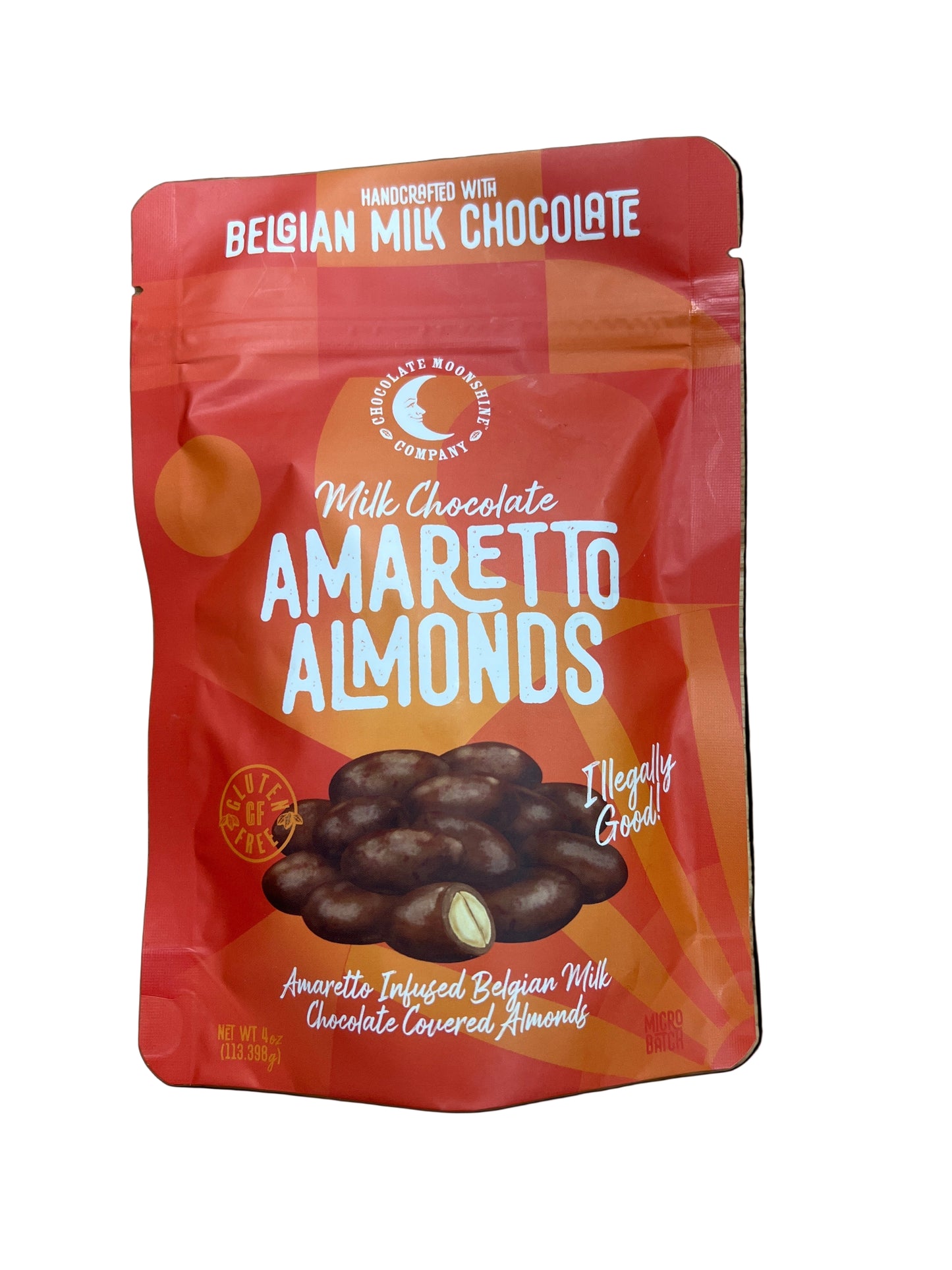 Belgian Milk Chocolate Amaretto Almonds Snack Bag