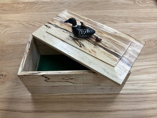 Loons Keepsake Wood Box