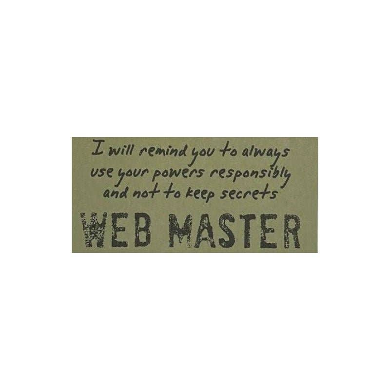 Web Master  - Watchover Voodoo Dolls - Keychain