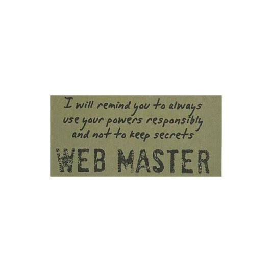 Web Master  - Watchover Voodoo Dolls - Keychain