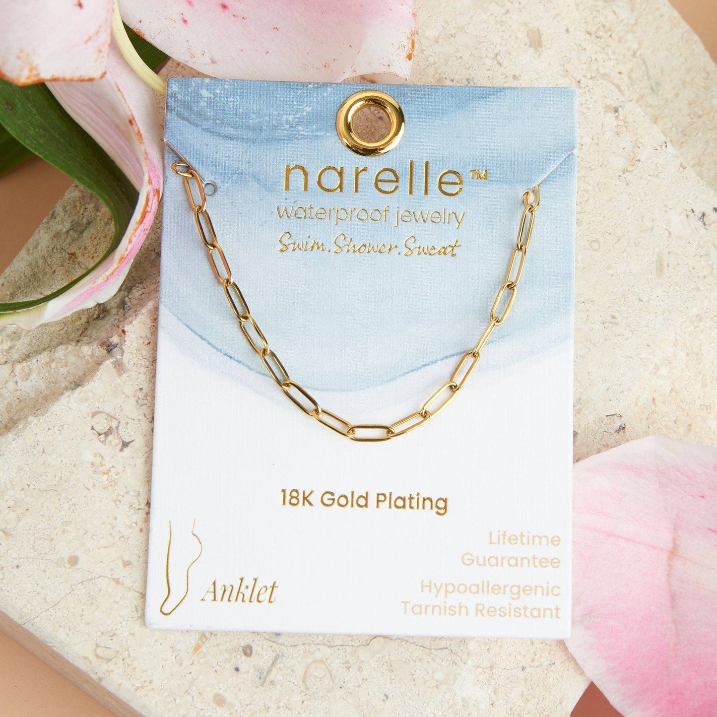 Waterproof Paperclip Anklet