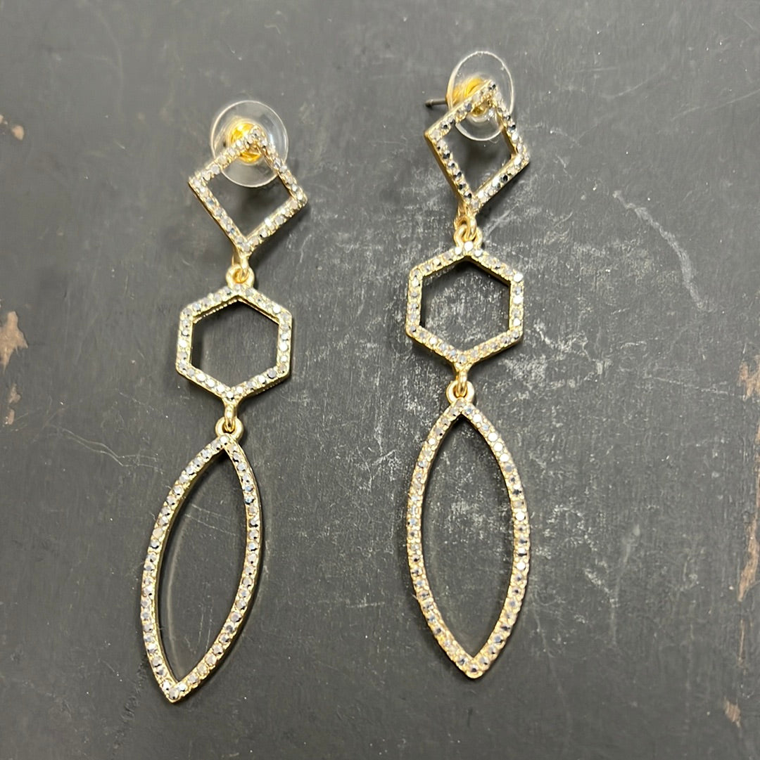 Rhinestone Dangle Earrings