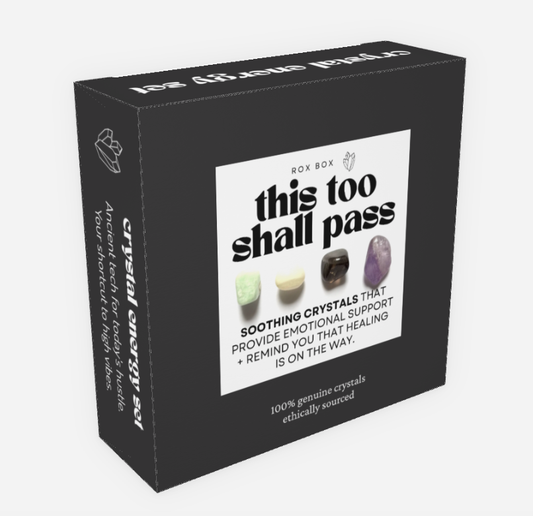 This too shall pass - crystal gift for comfort +healing - encouragement gift