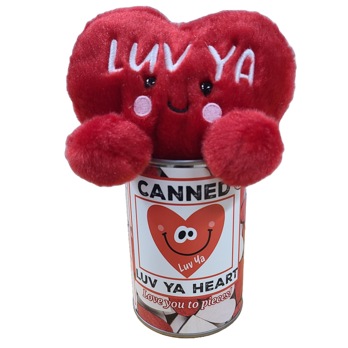 Canned Luv Ya Heart Plush