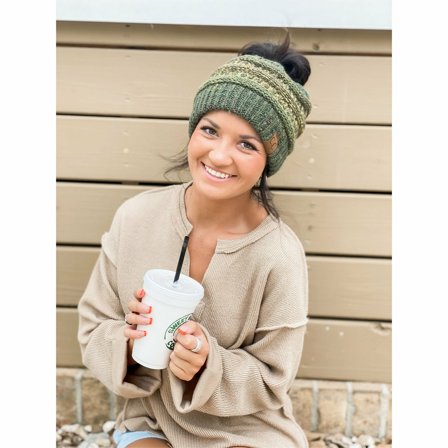 Flecked Ombre CC Beanie Tail