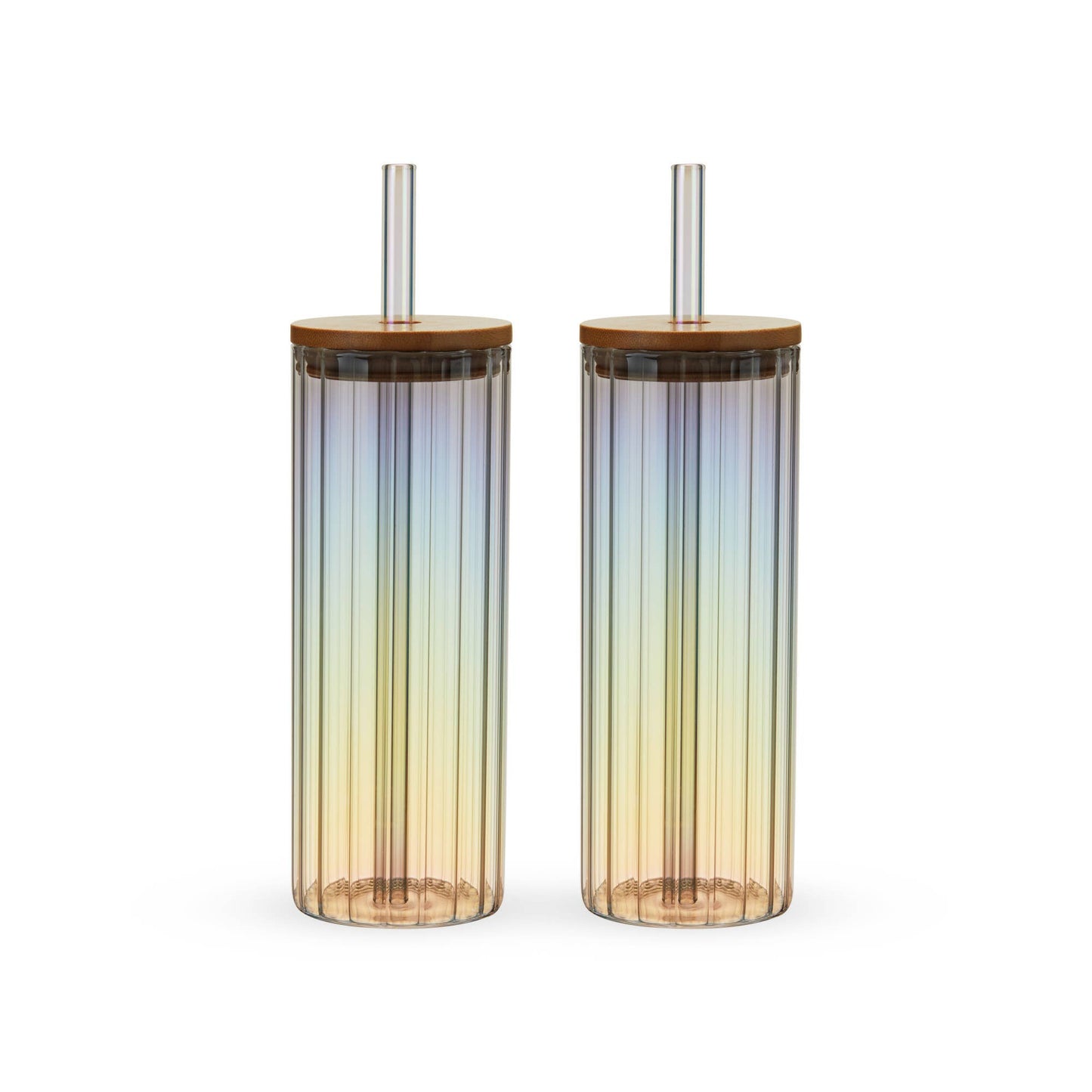 Rainbow Luster Tumblers (set of 2)