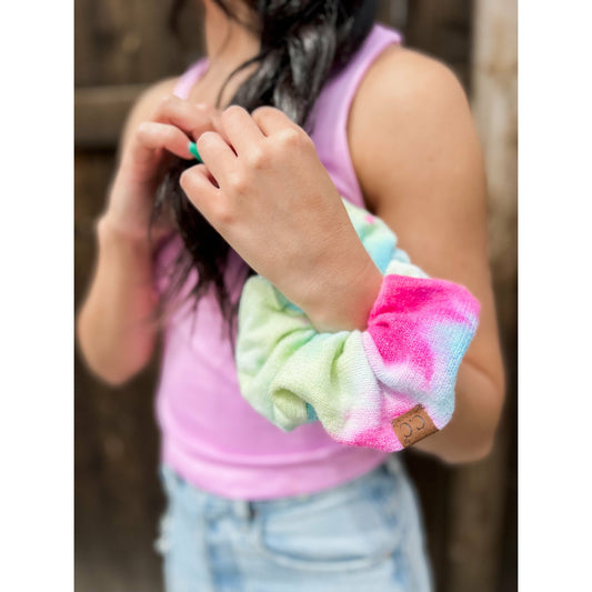 Tie Dye Ponytail Scrunchie