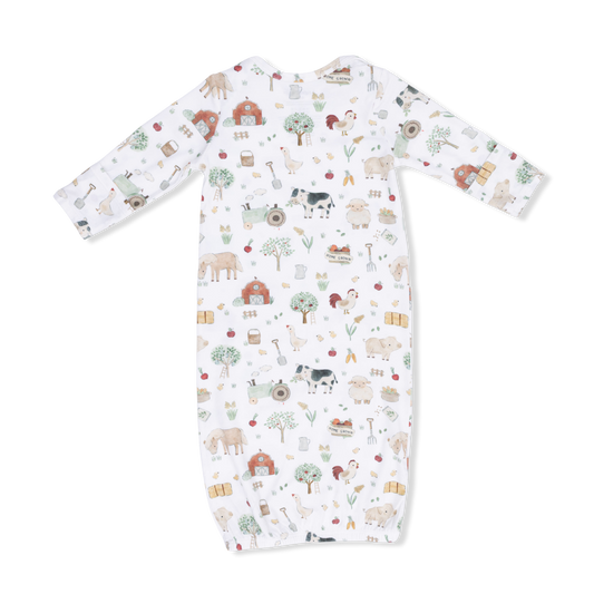Cute Farm Animals Uni - Lap Shoulder Gown