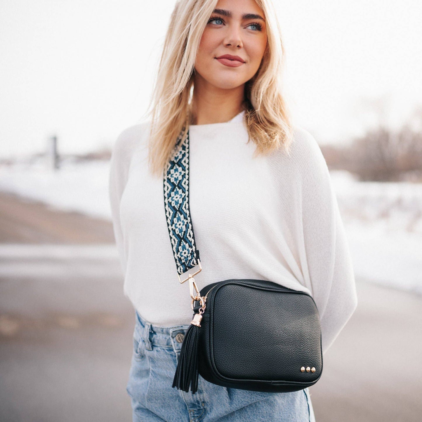 Willow Camera Crossbody Bag - Blush
