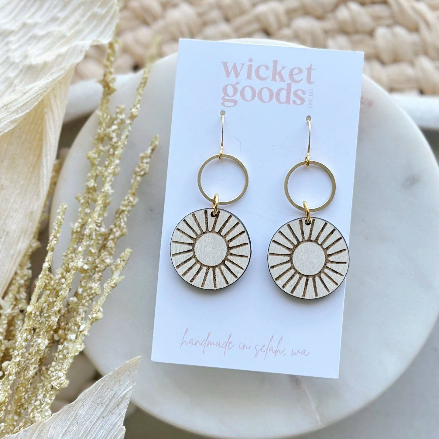 Sun Valley Whitewash Earrings
