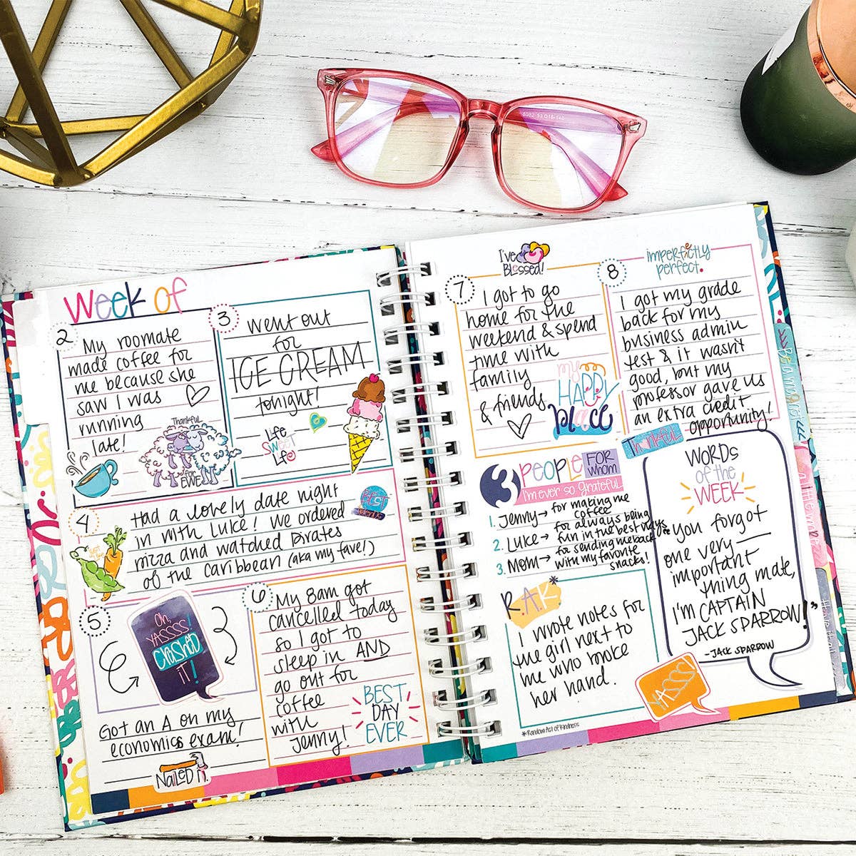 Gratitude Finder® Journal - Rain-Boho