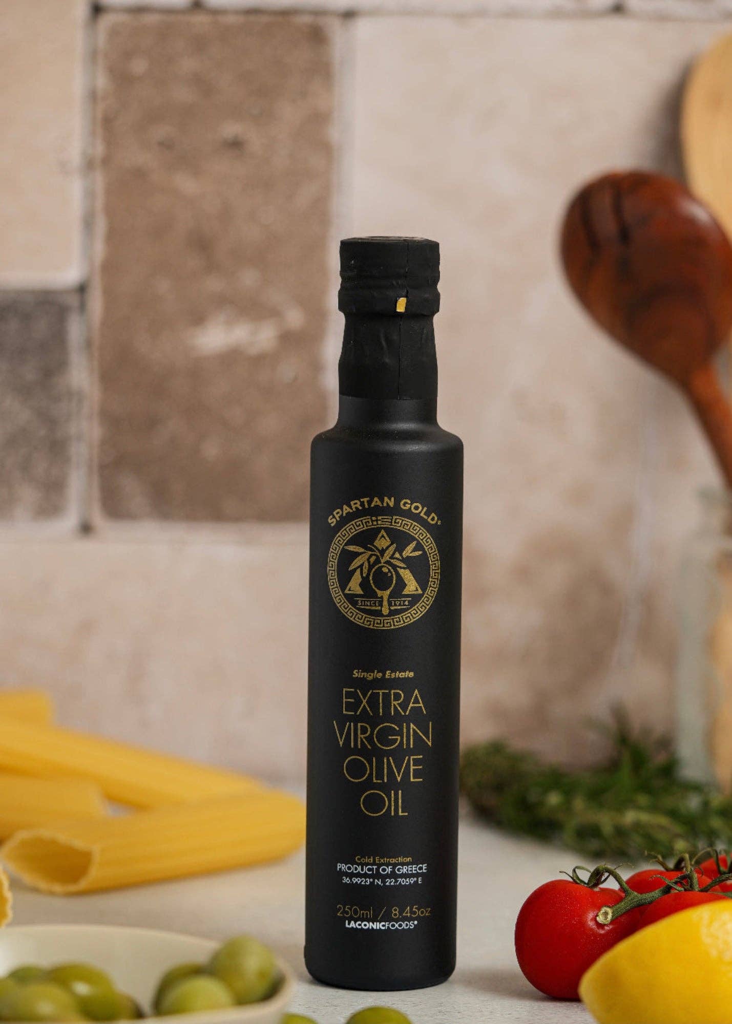 Gold & Silver Award Winner | Spartan Gold Ultra Premium Extra Virgin Olive Oil (EVOO) | Single Estate | 250ml