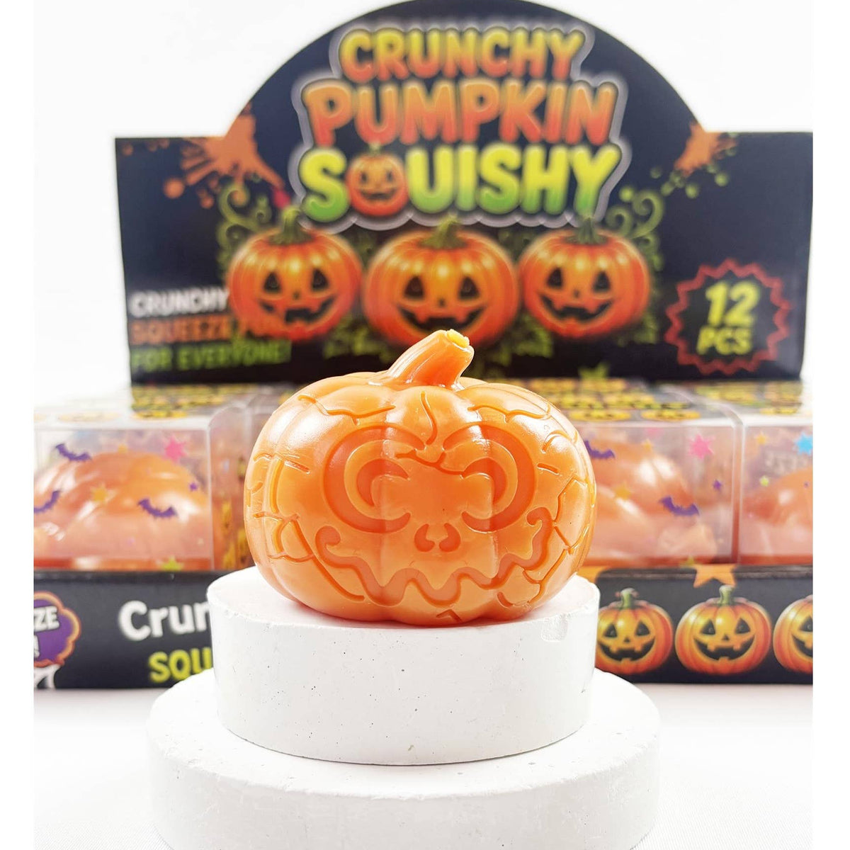 Crunchy Halloween Pumpkin Squishy Toy
