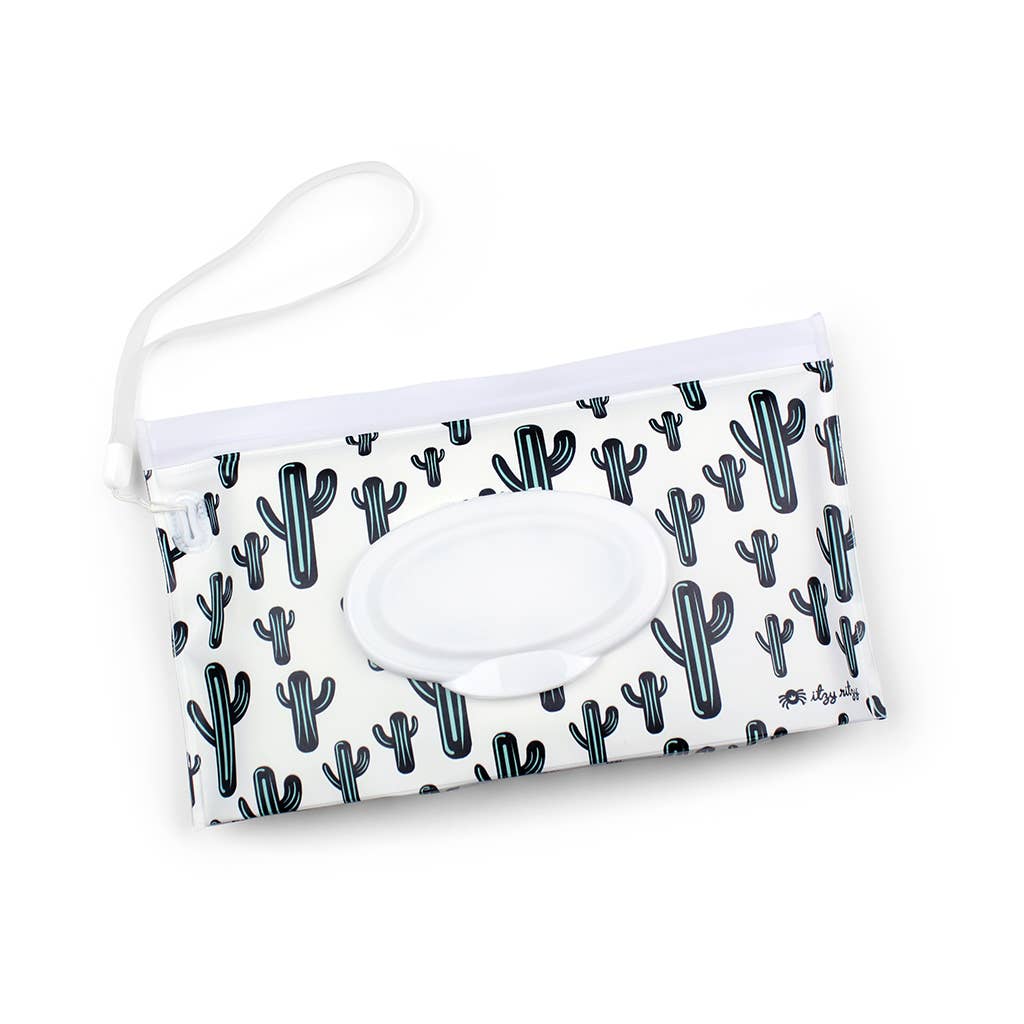 Take & Travel™ Pouch Reusable Wipes Cases: Raining Dinos