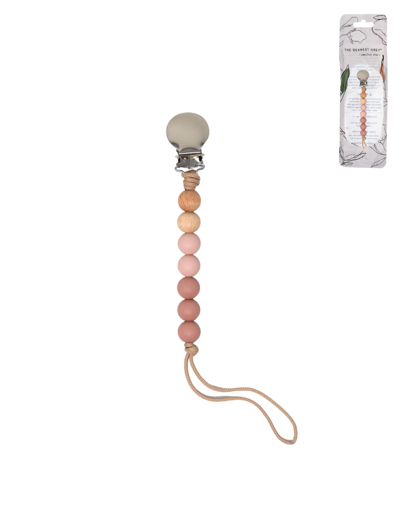 Uniquely Tied Pacifier Clip | Rosewood & Honeysuckle