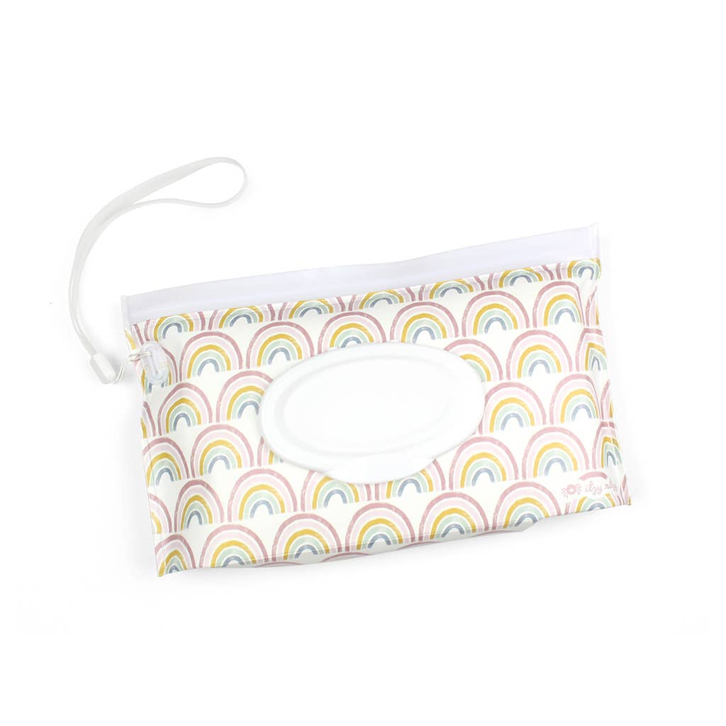 Take & Travel™ Pouch Reusable Wipes Cases: Raining Dinos