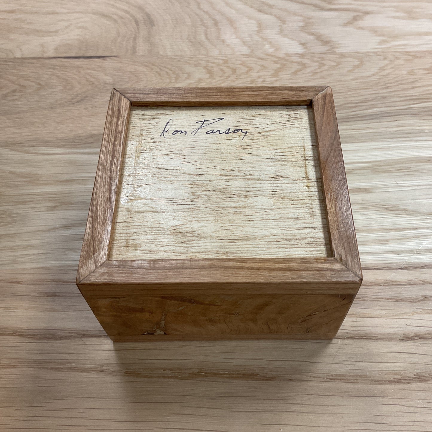 Square Wood Keepsake Box
