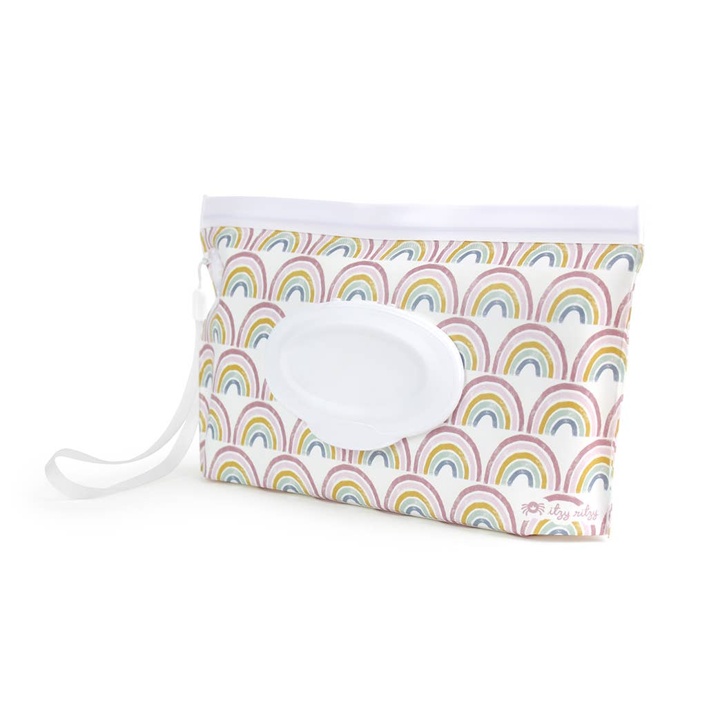 Take & Travel™ Pouch Reusable Wipes Cases: Raining Dinos