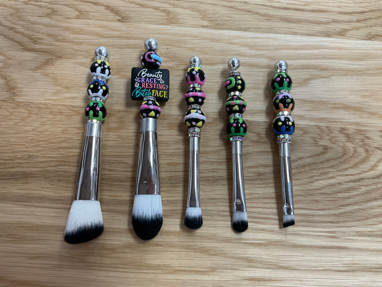 Silicone Bead Makeup Brush Set