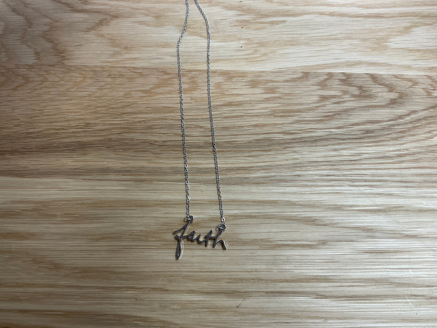 Silver Faith Necklace
