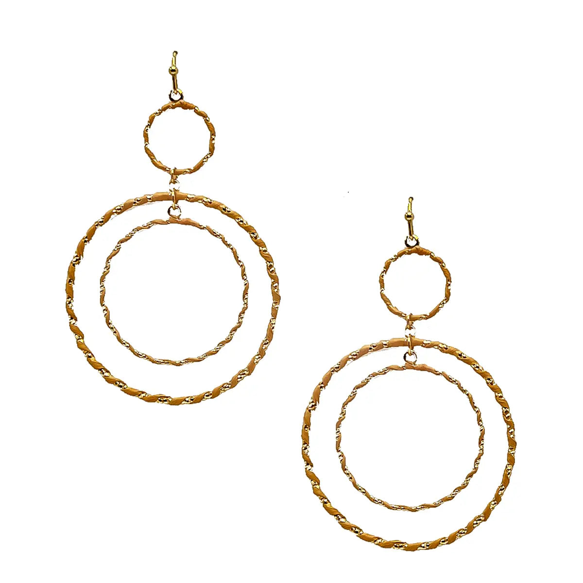 Multi Circle Dangle Earrings