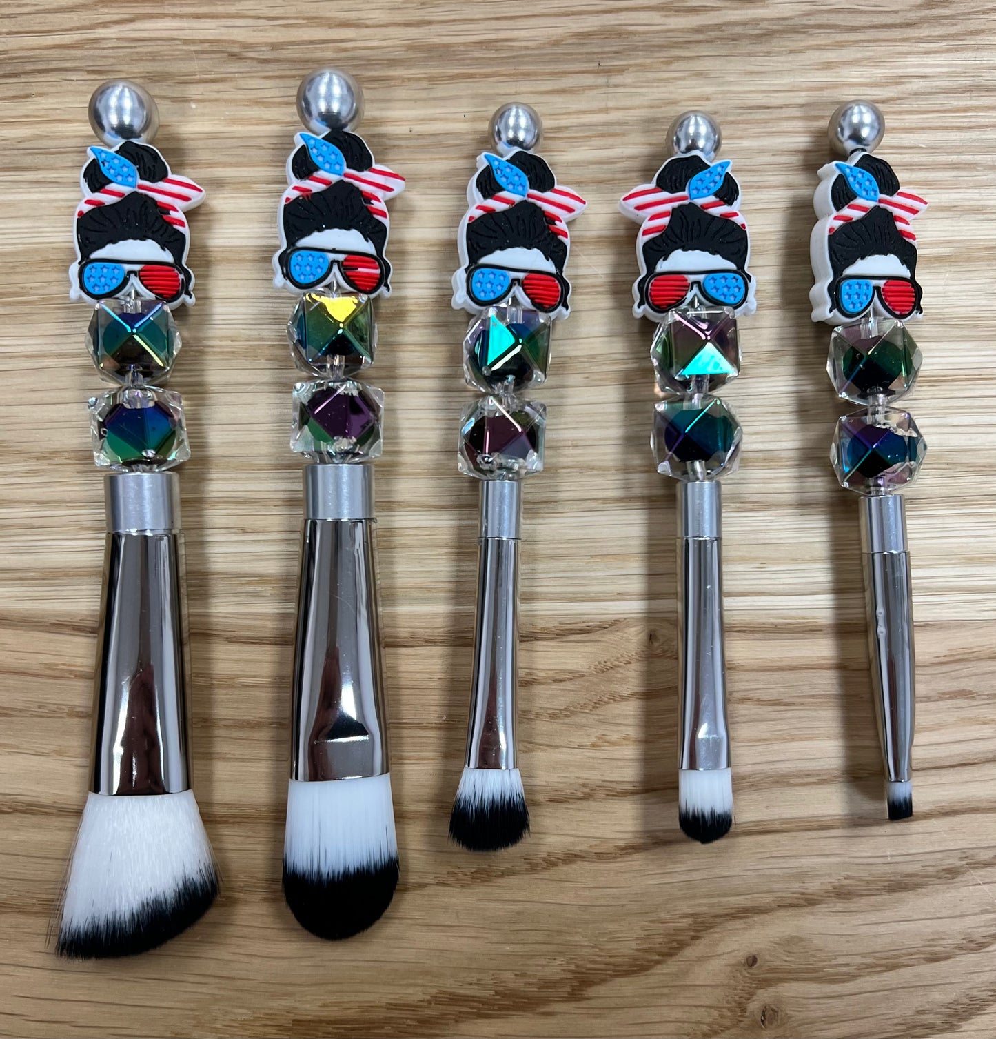 Silicone Bead Makeup Brush Set