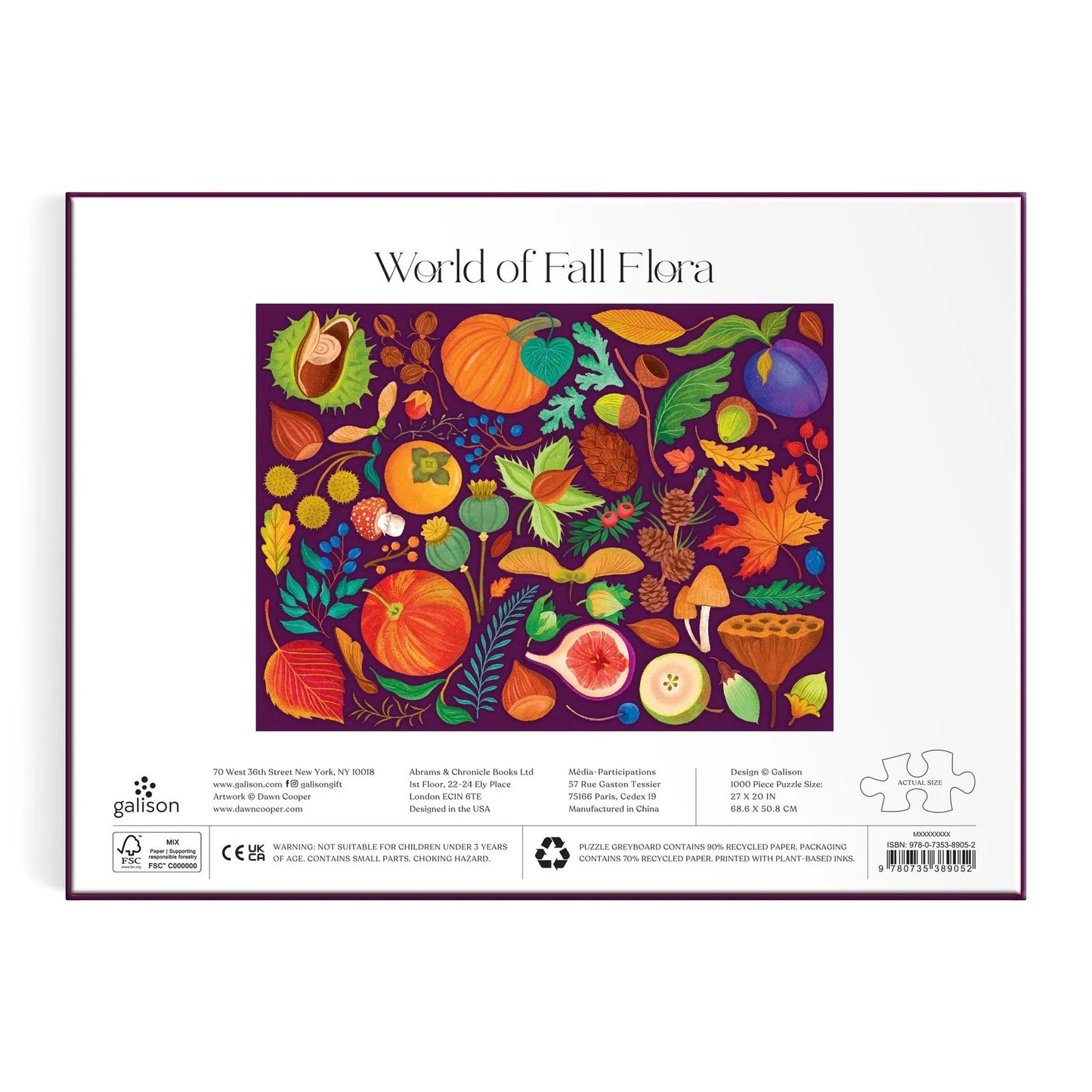 World of Fall Flora 1000 Piece Puzzle