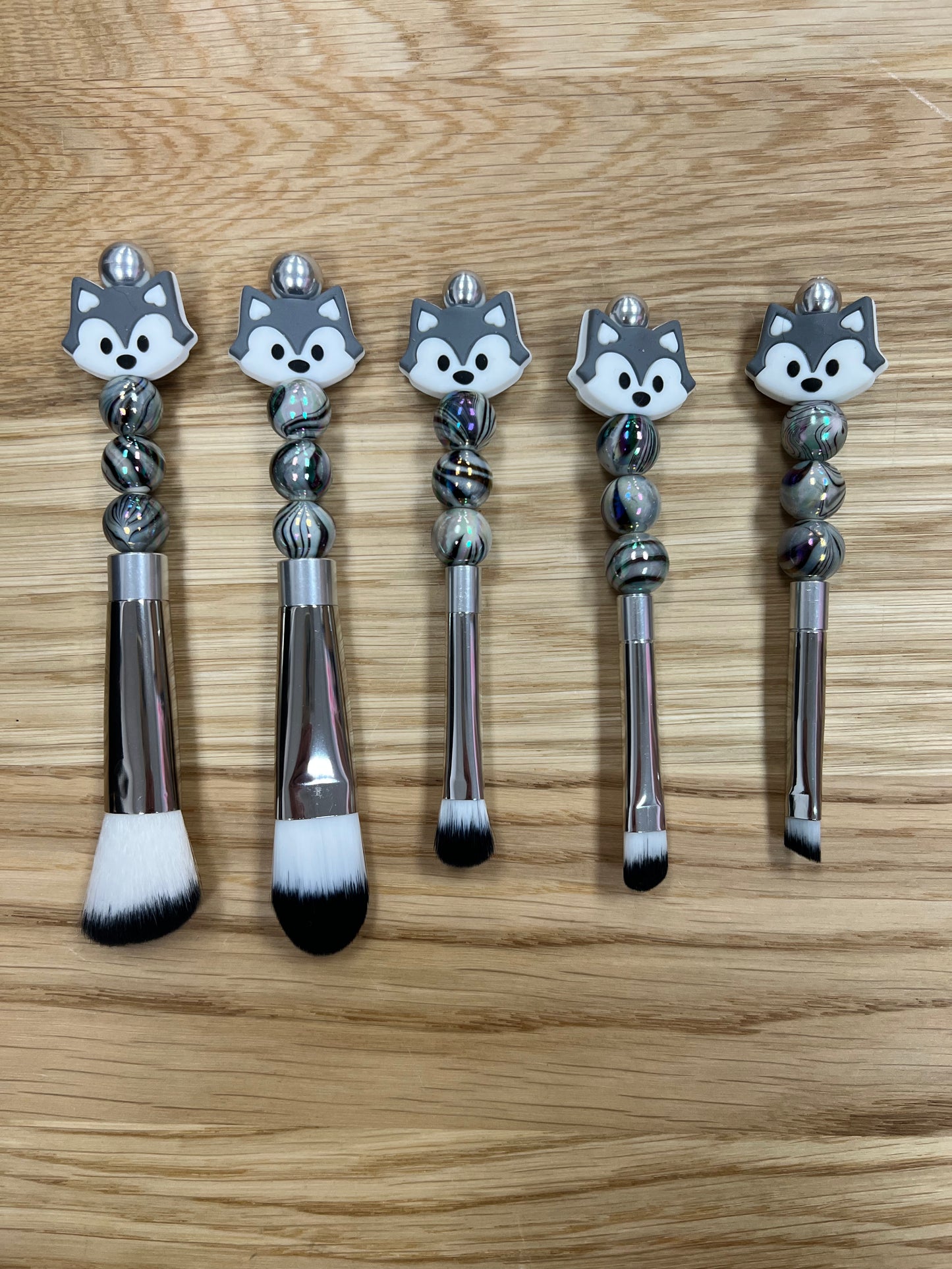 Silicone Bead Makeup Brush Set