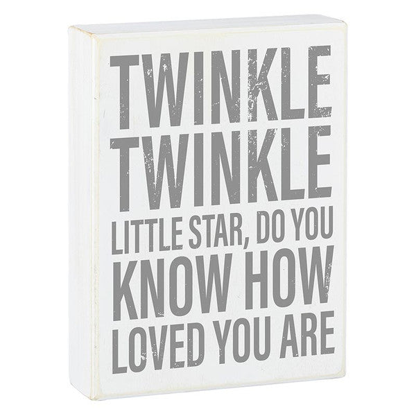 Box Sign - Twinkle Twinkle Little Star