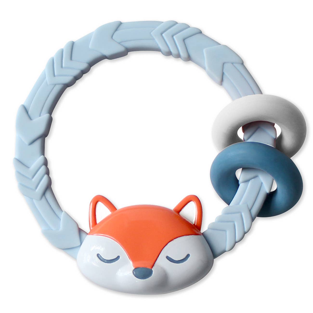 Ritzy Rattle™ Silicone Teether Rattles - Highland Cow