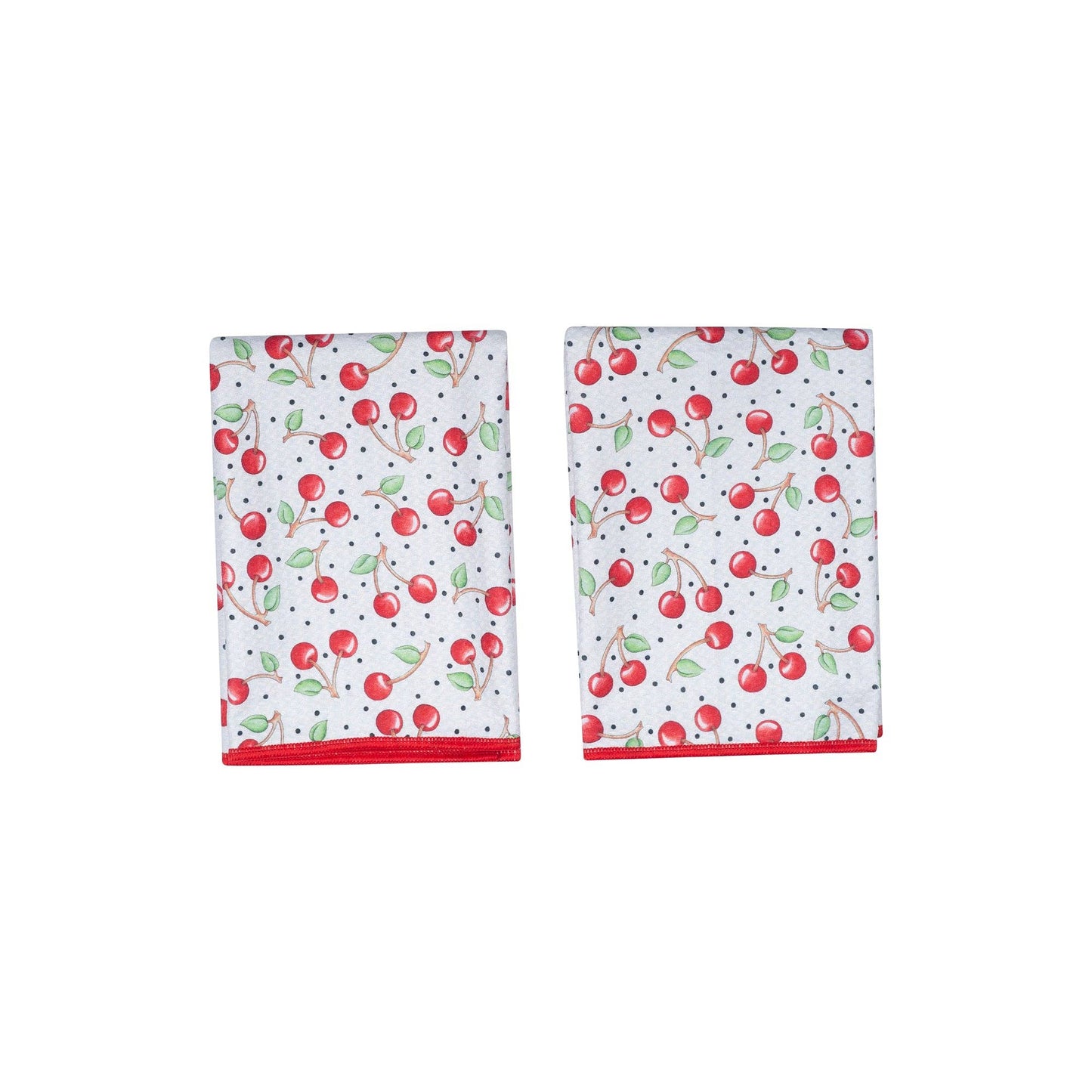 Double Duty Reversible Towels (set of 2) - Cherry Harvest