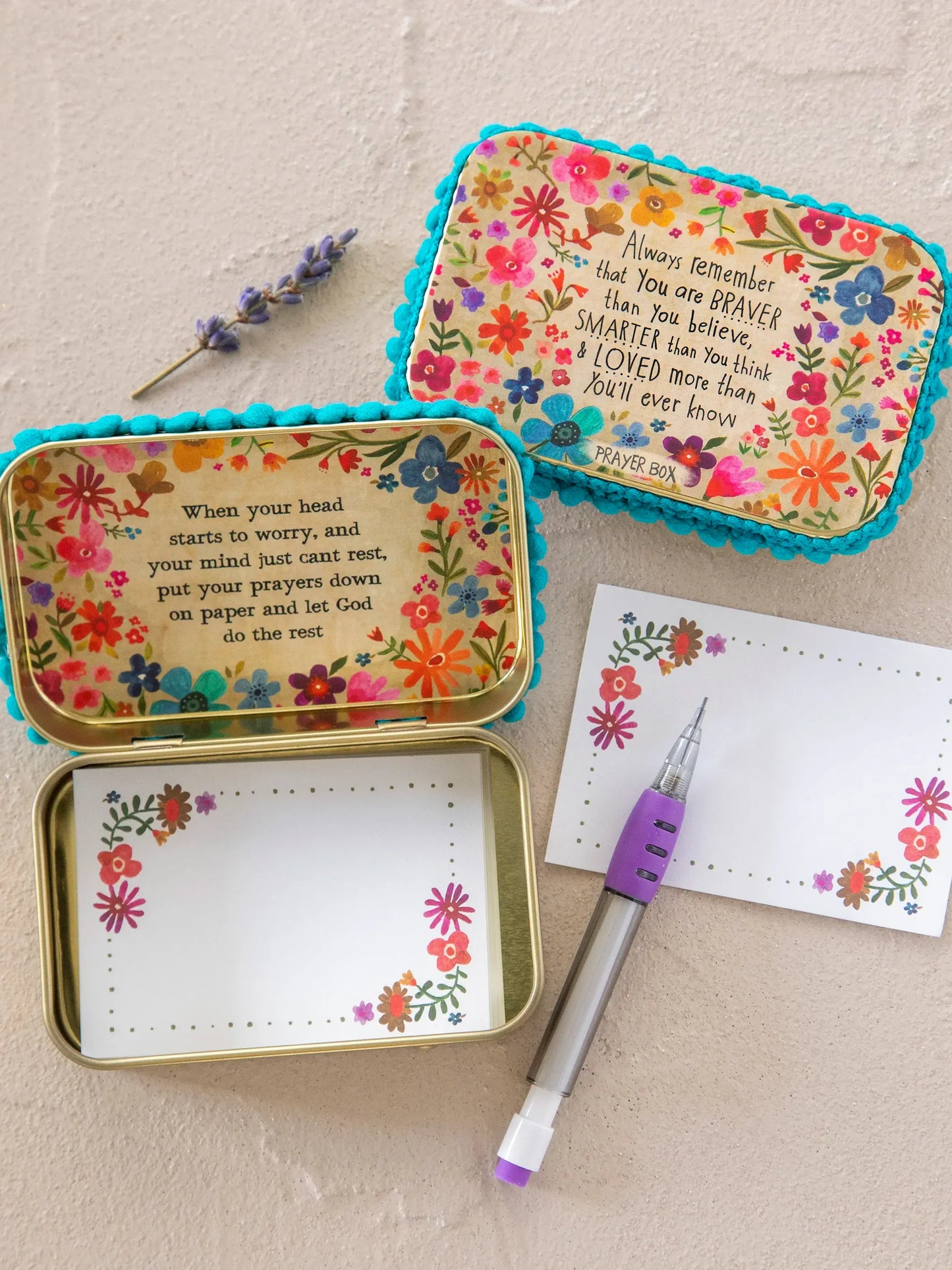 Natural Life Tin Prayer Box - Always Remember