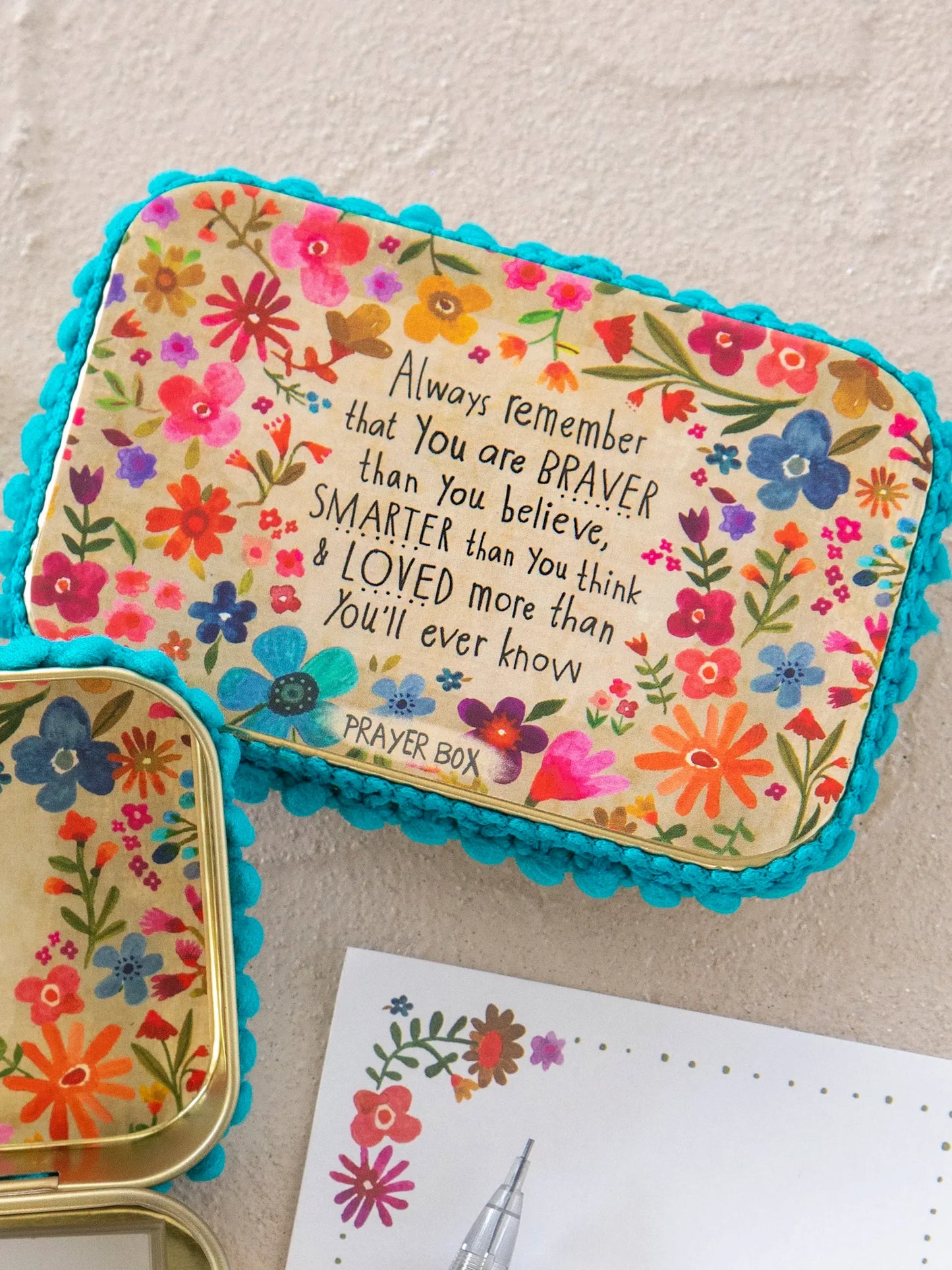 Natural Life Tin Prayer Box - Always Remember