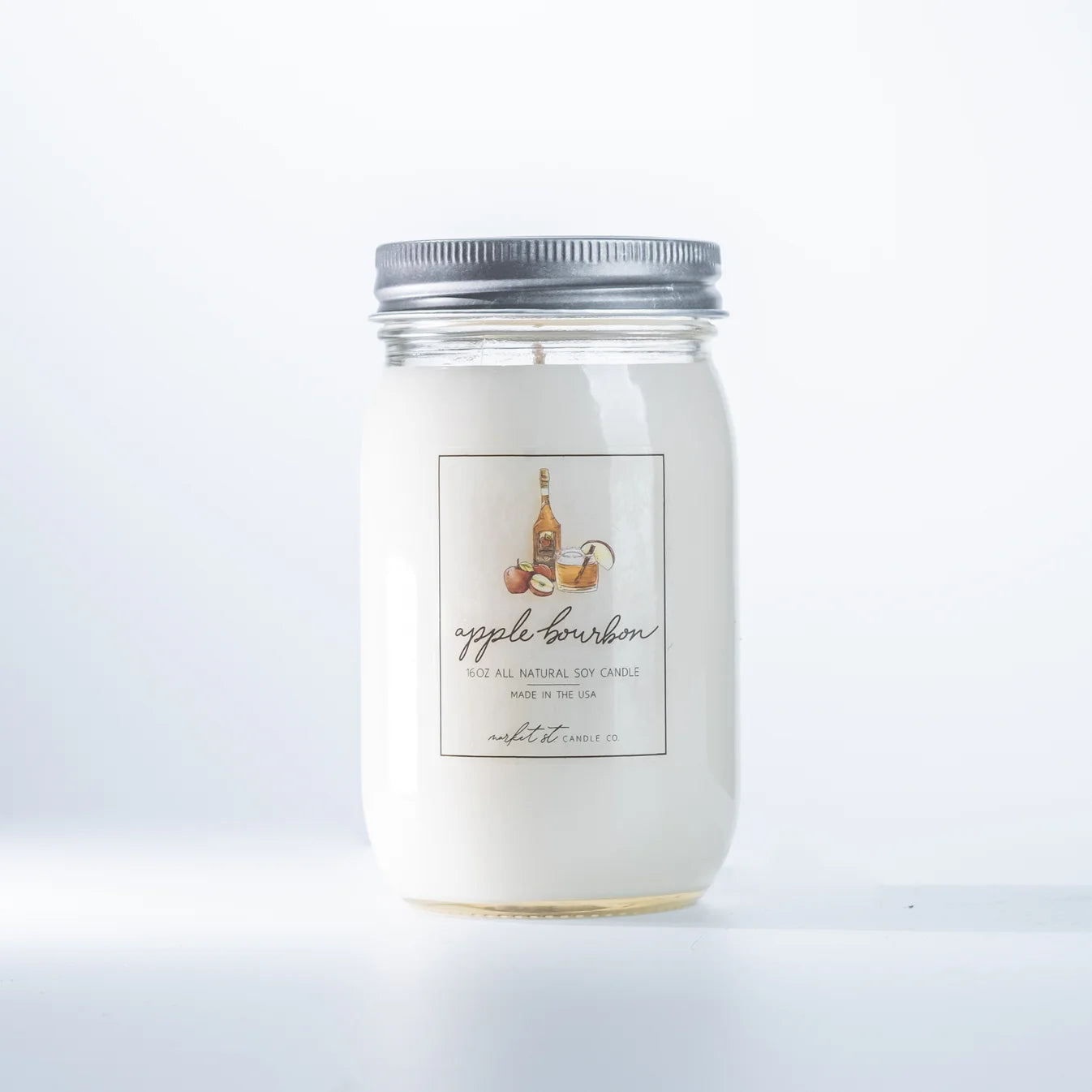 16oz Classic Candle - Apple Bourbon
