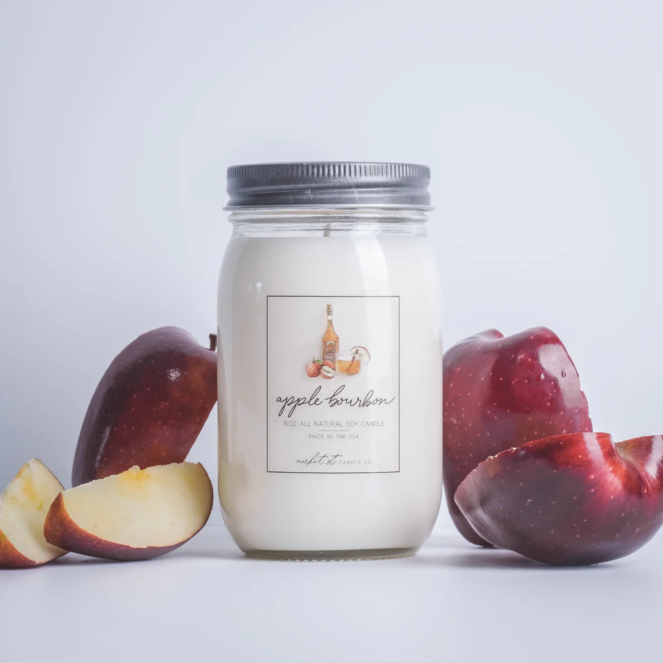 16oz Classic Candle - Apple Bourbon