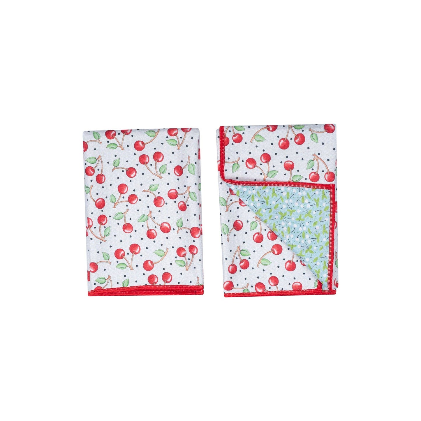 Double Duty Reversible Towels (set of 2) - Cherry Harvest