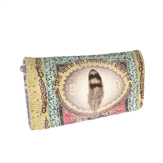 Love Feather Tri Fold Wallet